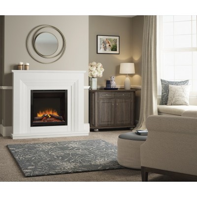 Elgin and Hall Vitalia Micro Marble Electric Fireplace